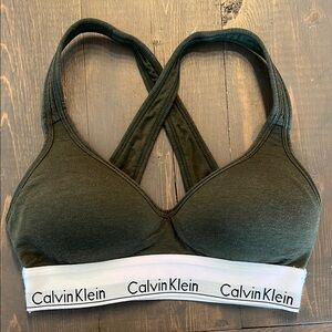 Calvin Klein Women's Olive Green Sports Bra
